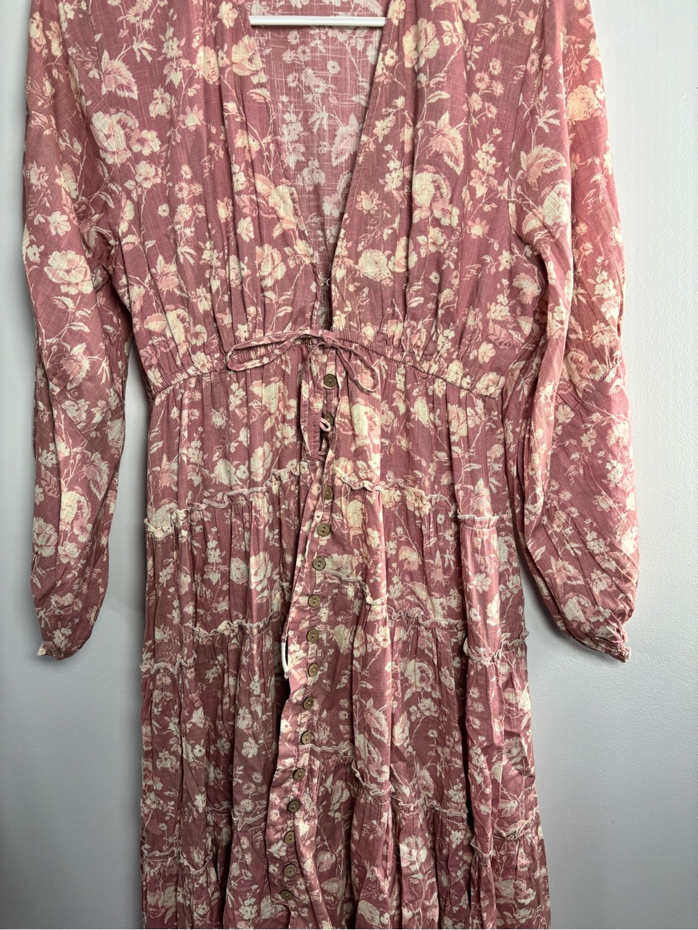 Free People Pappiet Floral Tie-Front Midi/Maxi Dress new without tags - Picture 2 of 6